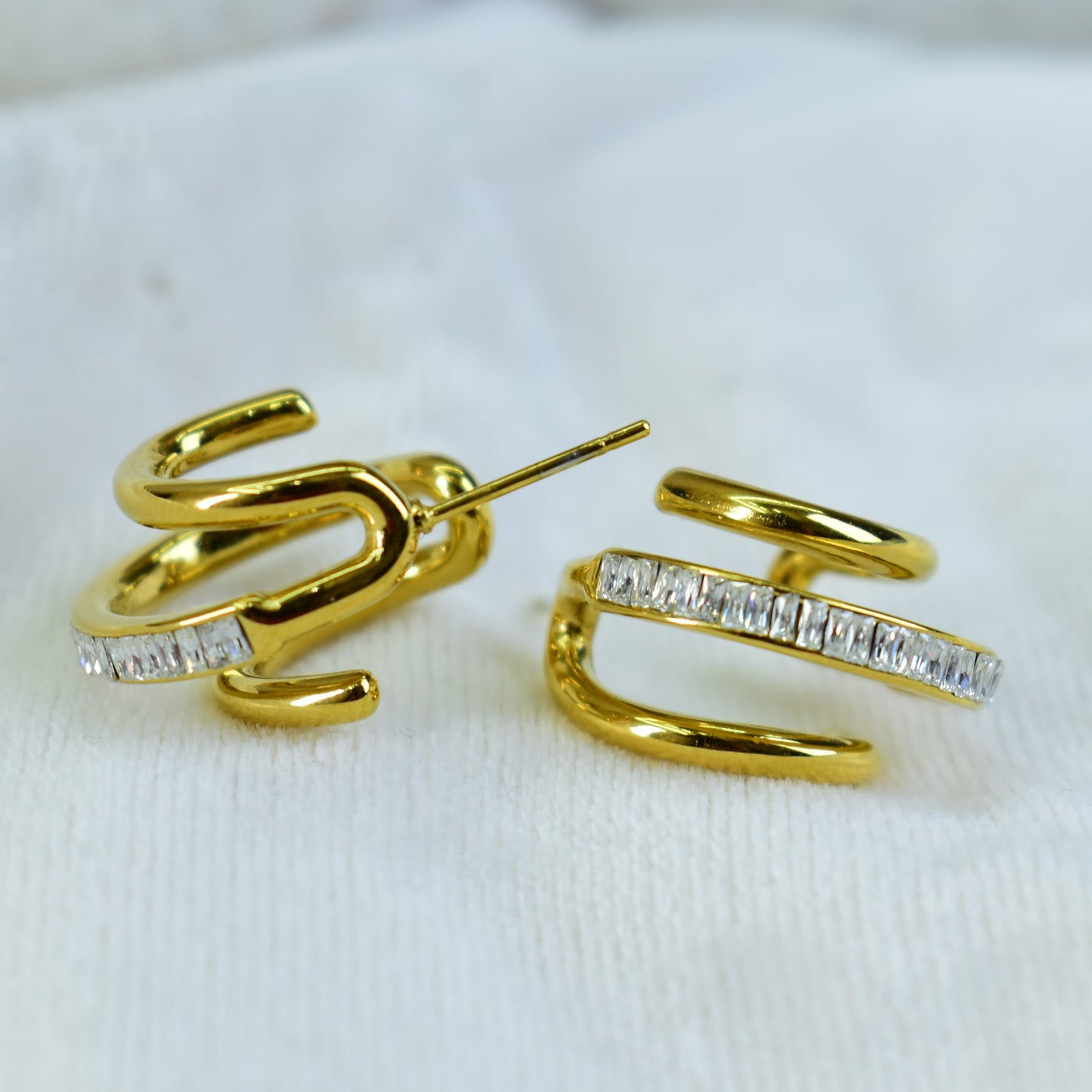 Aurora Triple Loop Earrings