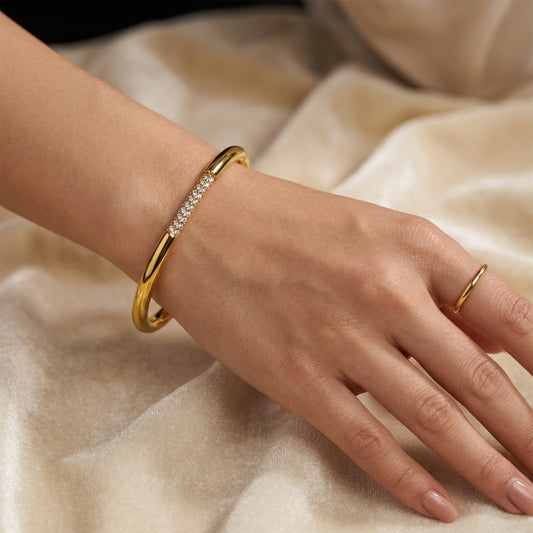 Radiant Arc Cuff Bracelet