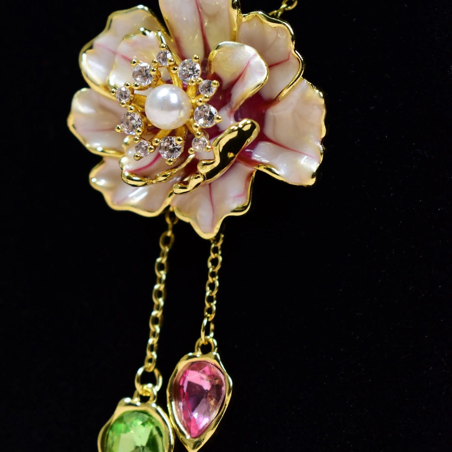 Blossom Drop Charm Necklace