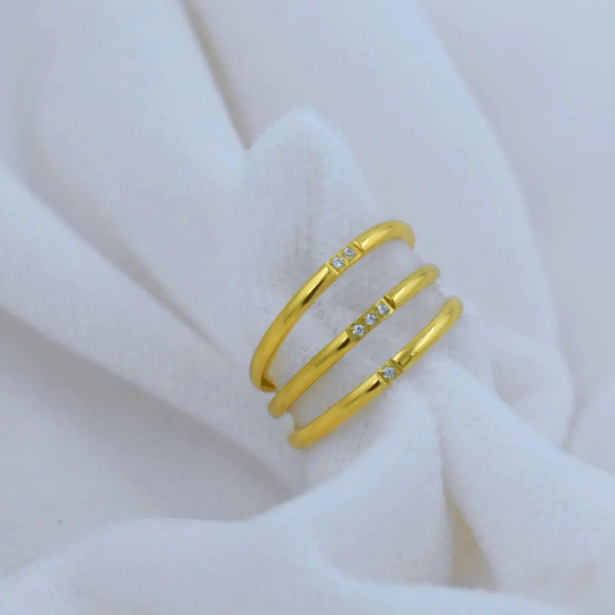 Stacked Trio Ring