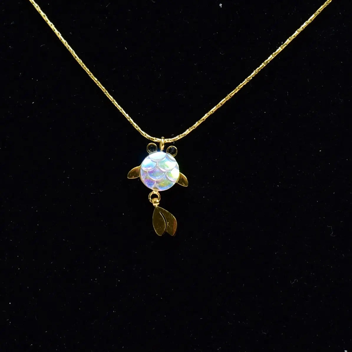 Tiny Fishy Charm Necklace