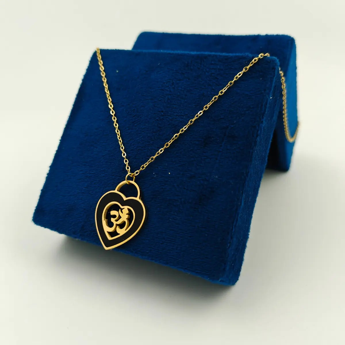 Om Heart Necklace