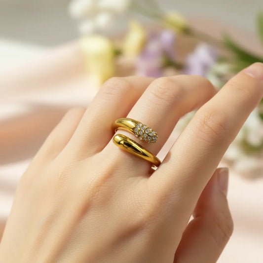 Aura Twist Adjustable Ring