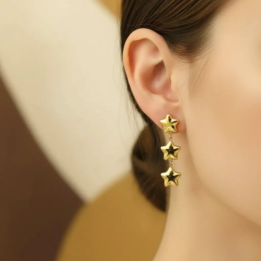 Celestial Star Dangle Earrings