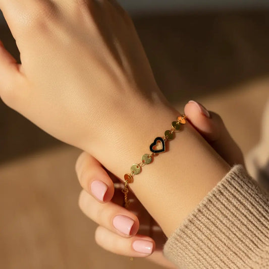Heartbeat Disk Bracelet