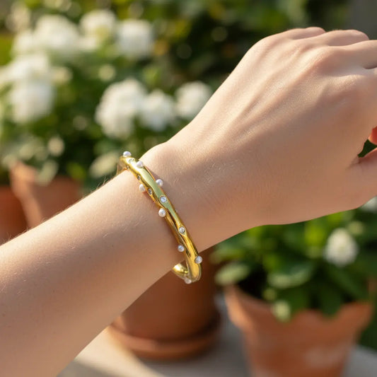Aurielle Pearl Glow Cuff