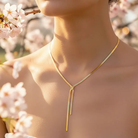 Y Drop Lariat Necklace