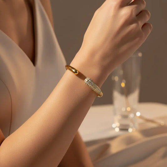 Luminara Pave Curve Cuff