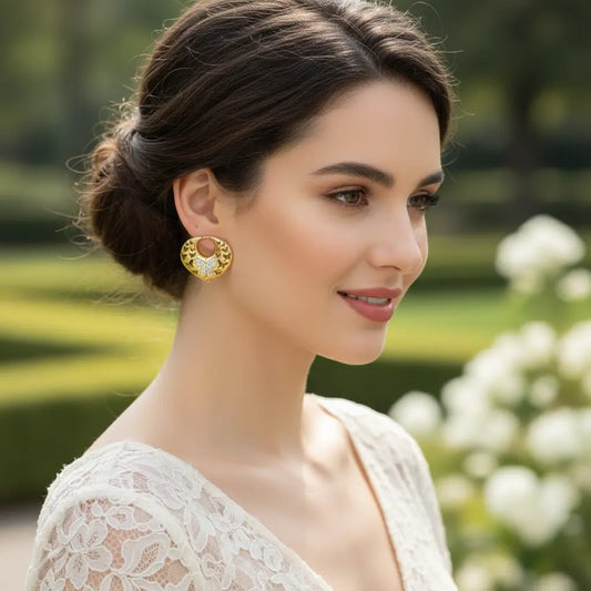 Butterfly Heart Hoop Earrings