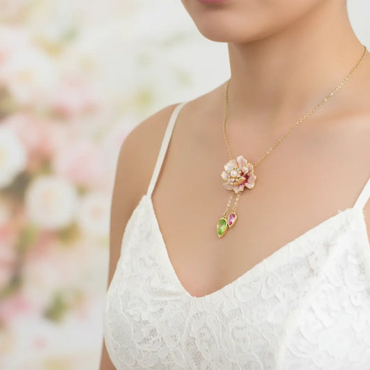 Blossom Drop Charm Necklace