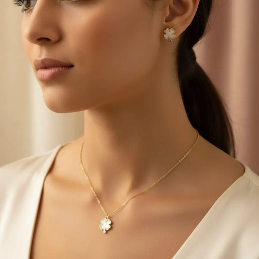 Lucky Clover Pendant Set