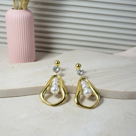 Aurora Pearl Drop Earrings