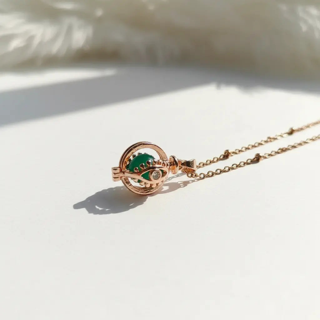 Interchangeable Evil Eye Cage Pearl Necklace