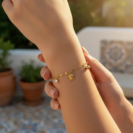 Medusa Charm Bracelet