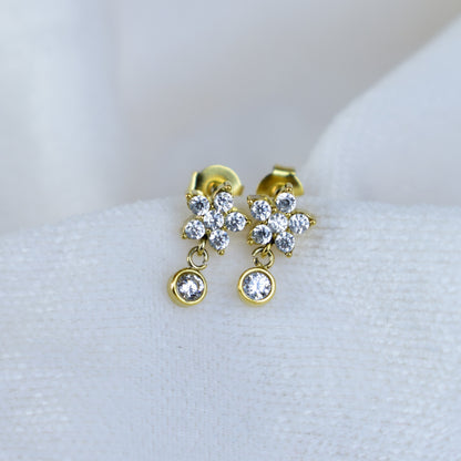 Daisy Spark Drop Studs