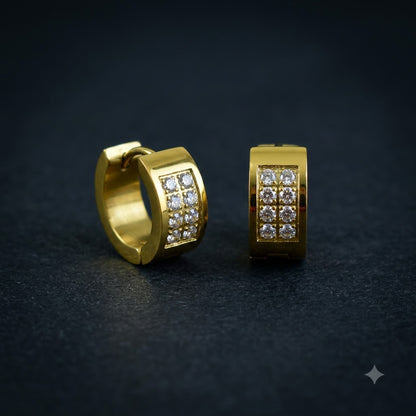 Lumiere Pave Huggie Earrings