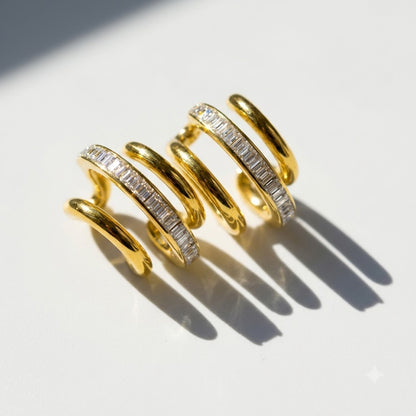 Aurora Triple Loop Earrings