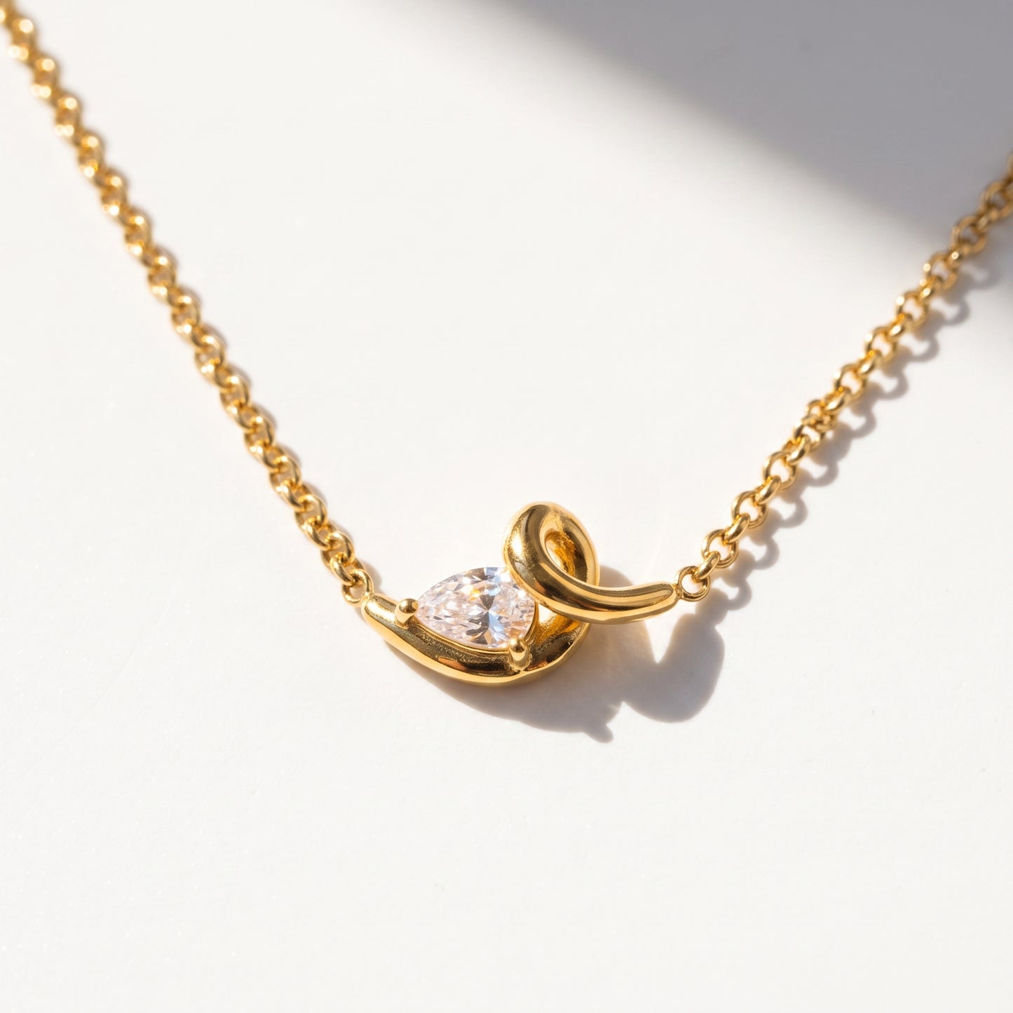 Crystal Ribbon Necklace