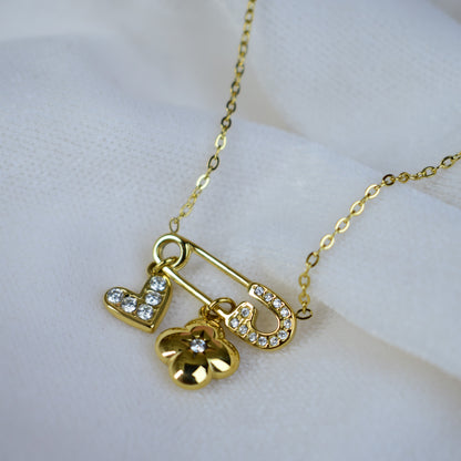 Lucky Hearts Charm Necklace