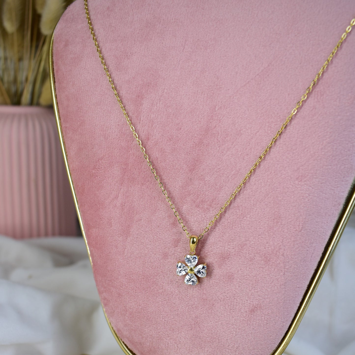 Petal Glow Drop Necklace