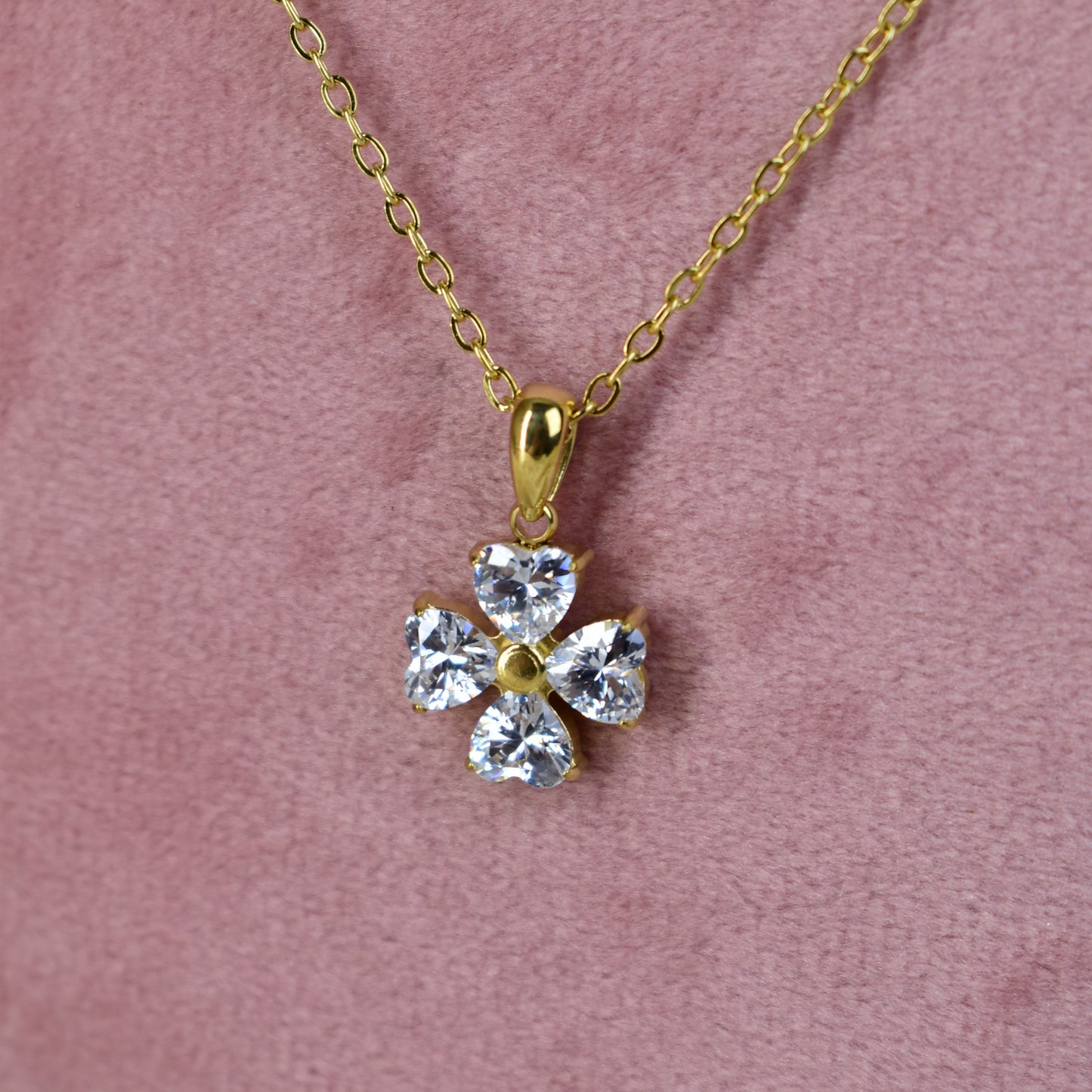Petal Glow Drop Necklace