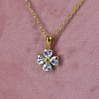 Petal Glow Drop Necklace