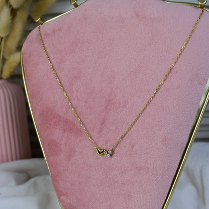 Crystal Heart Whisper Necklace