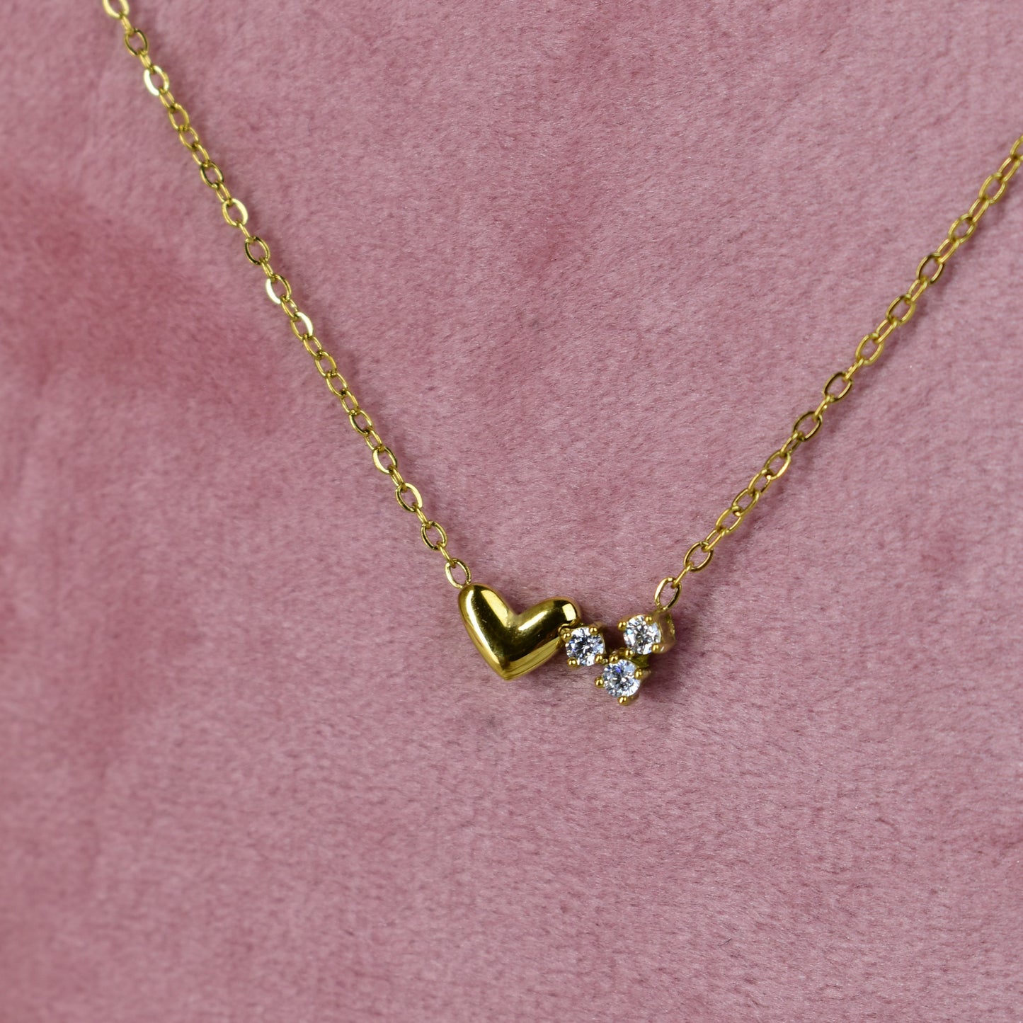 Crystal Heart Whisper Necklace