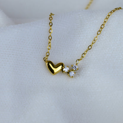 Crystal Heart Whisper Necklace
