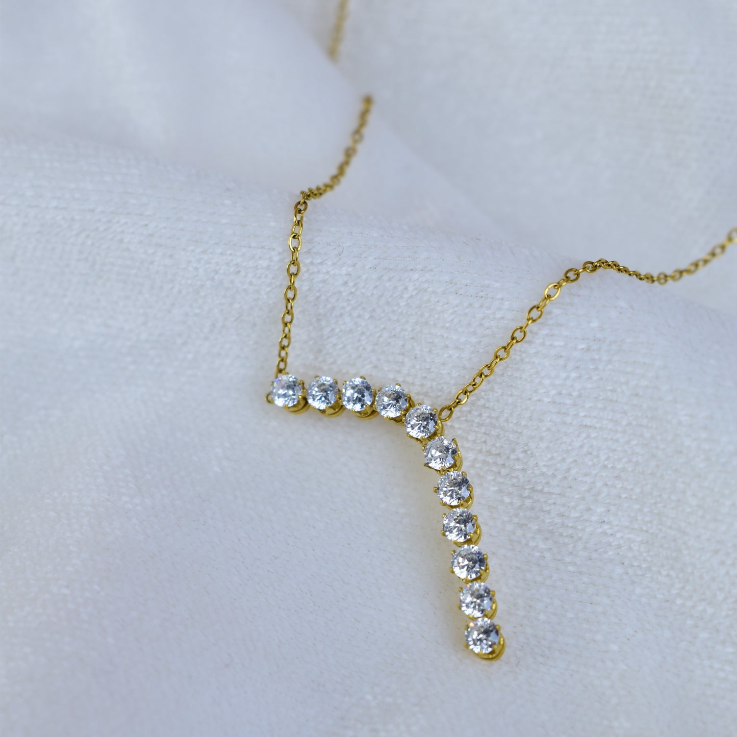 Luxe Lariat Crystal Necklace