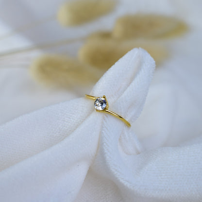 Classic Halo Solitaire Ring