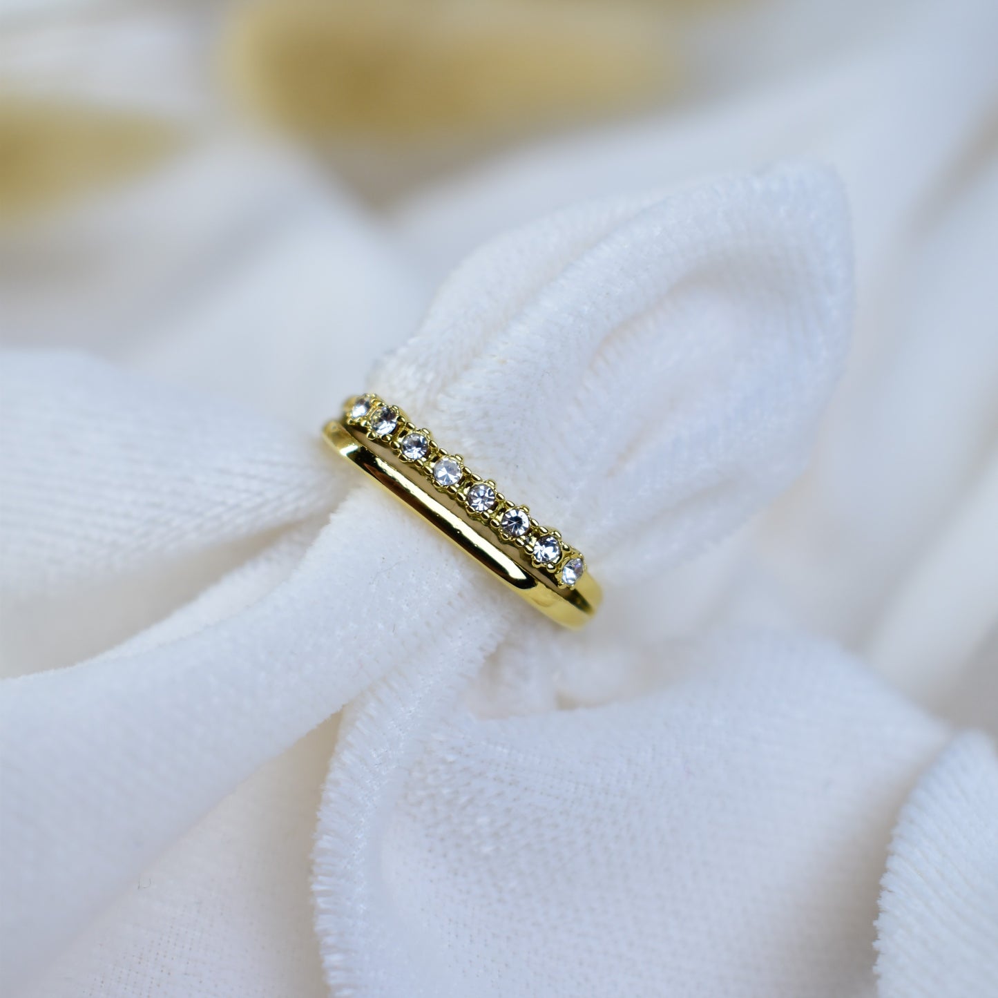 Celeste Crystal Band Ring