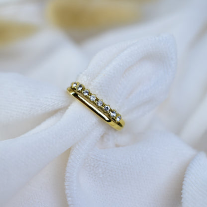 Celeste Crystal Band Ring