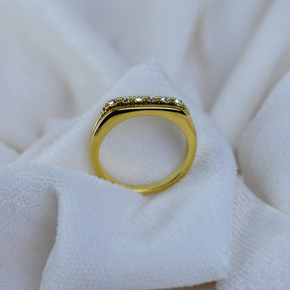 Celeste Crystal Band Ring