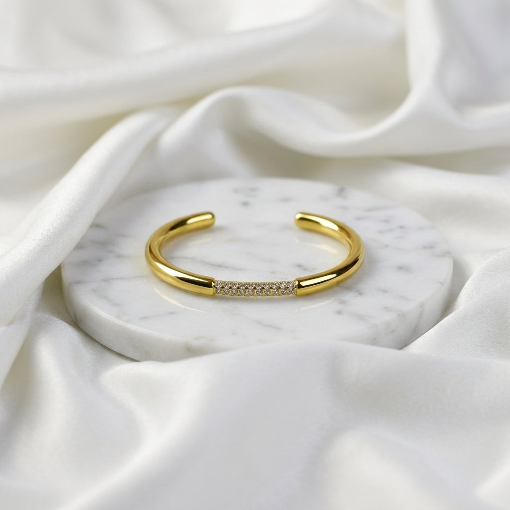 Radiant Arc Cuff Bracelet