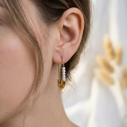 Pearl Pin Earrings