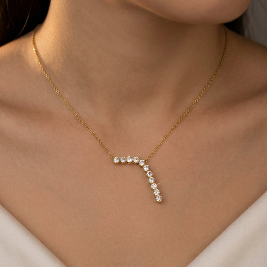 Luxe Lariat Crystal Necklace