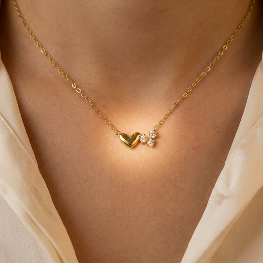 Crystal Heart Whisper Necklace