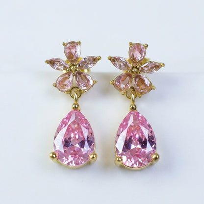 Blush Bloom Drop Earrings