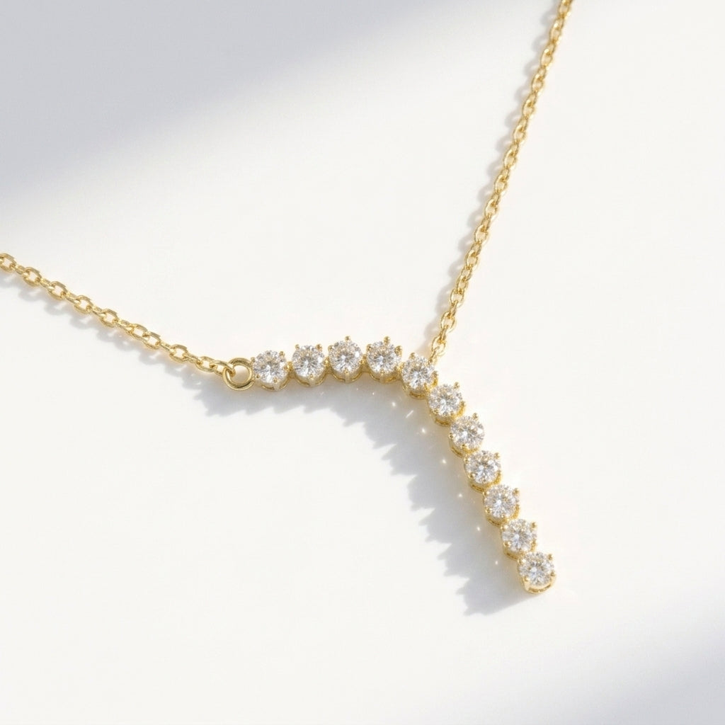 Luxe Lariat Crystal Necklace