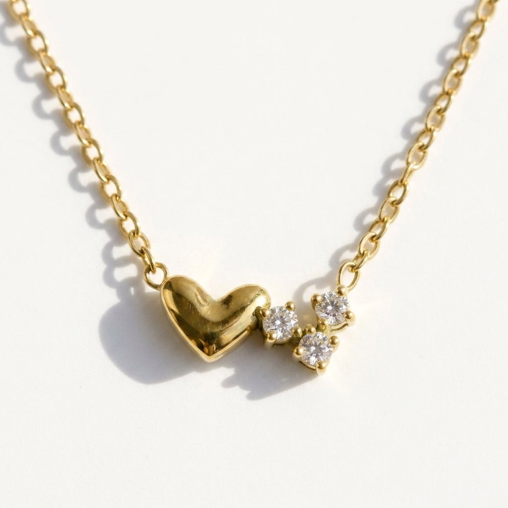 Crystal Heart Whisper Necklace