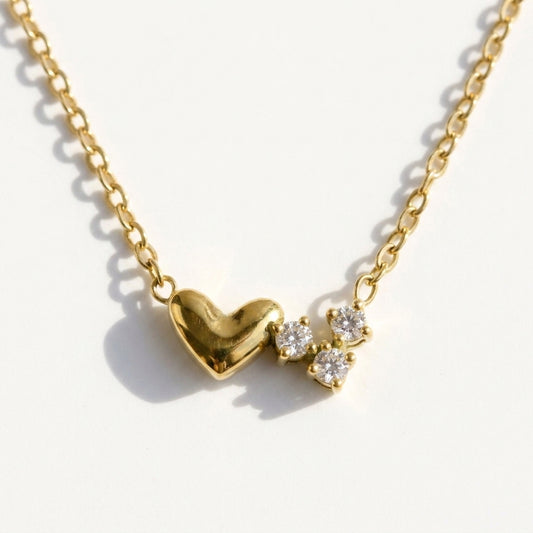 Crystal Heart Whisper Necklace