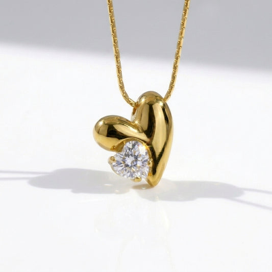Crystal Heart Glow Necklace