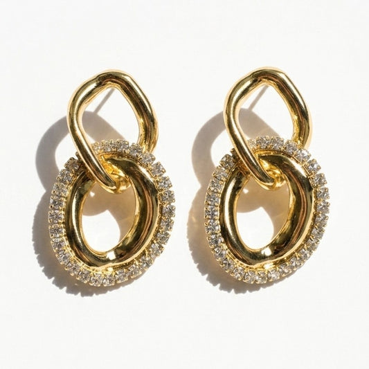 Golden Halo Link Earrings