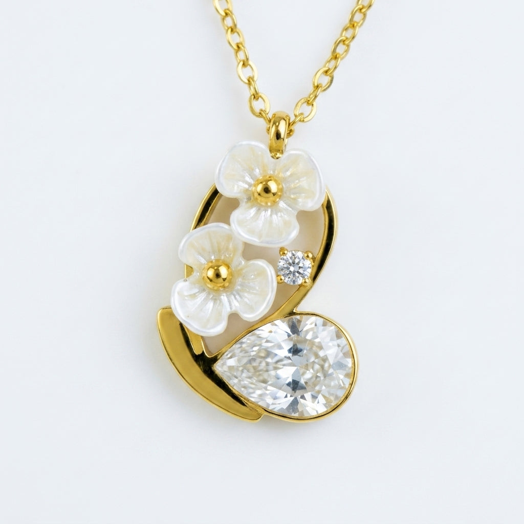 Blossom Dew Pendant Necklace