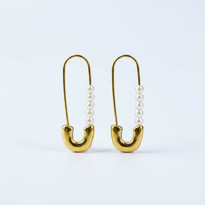 Pearl Pin Earrings