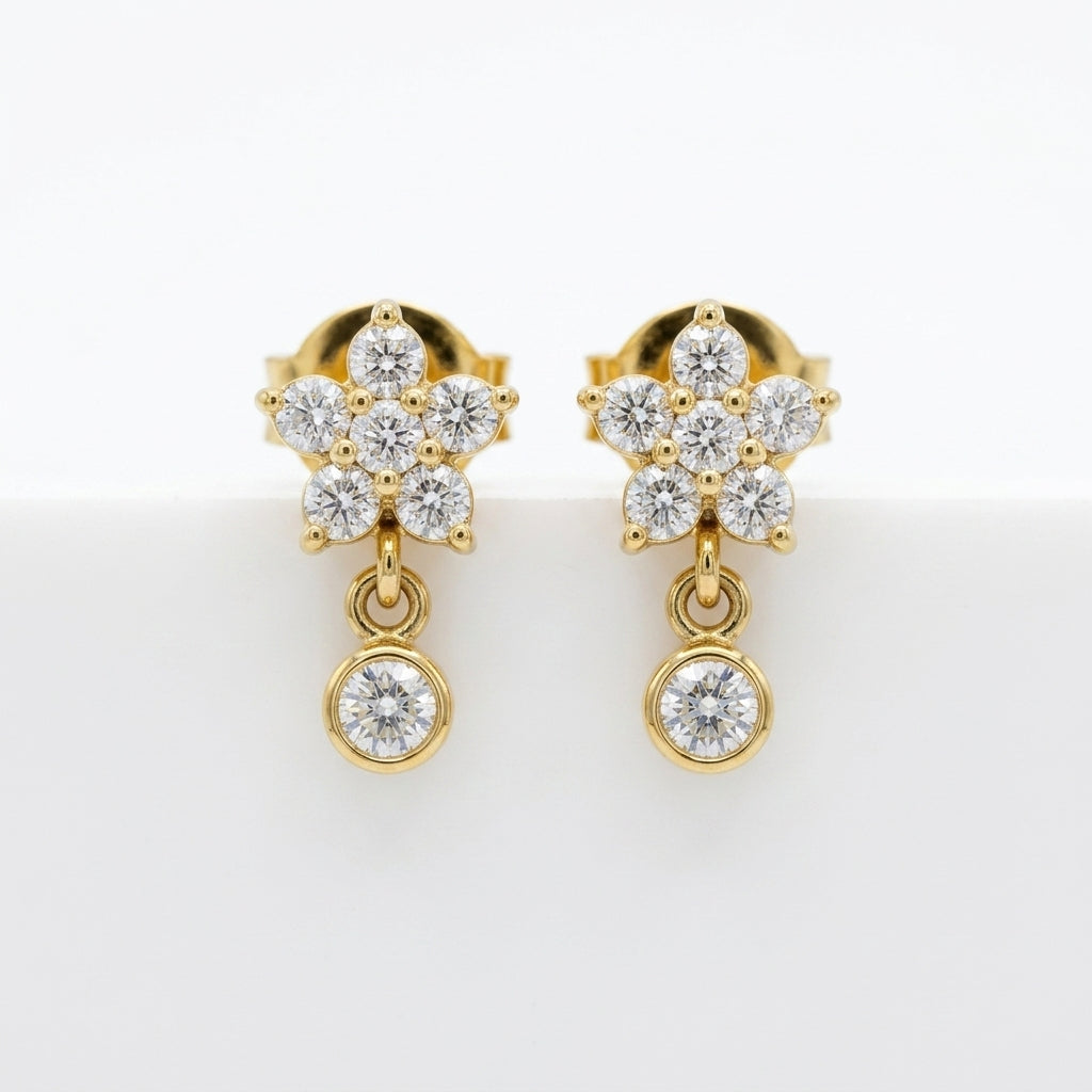 Daisy Spark Drop Studs