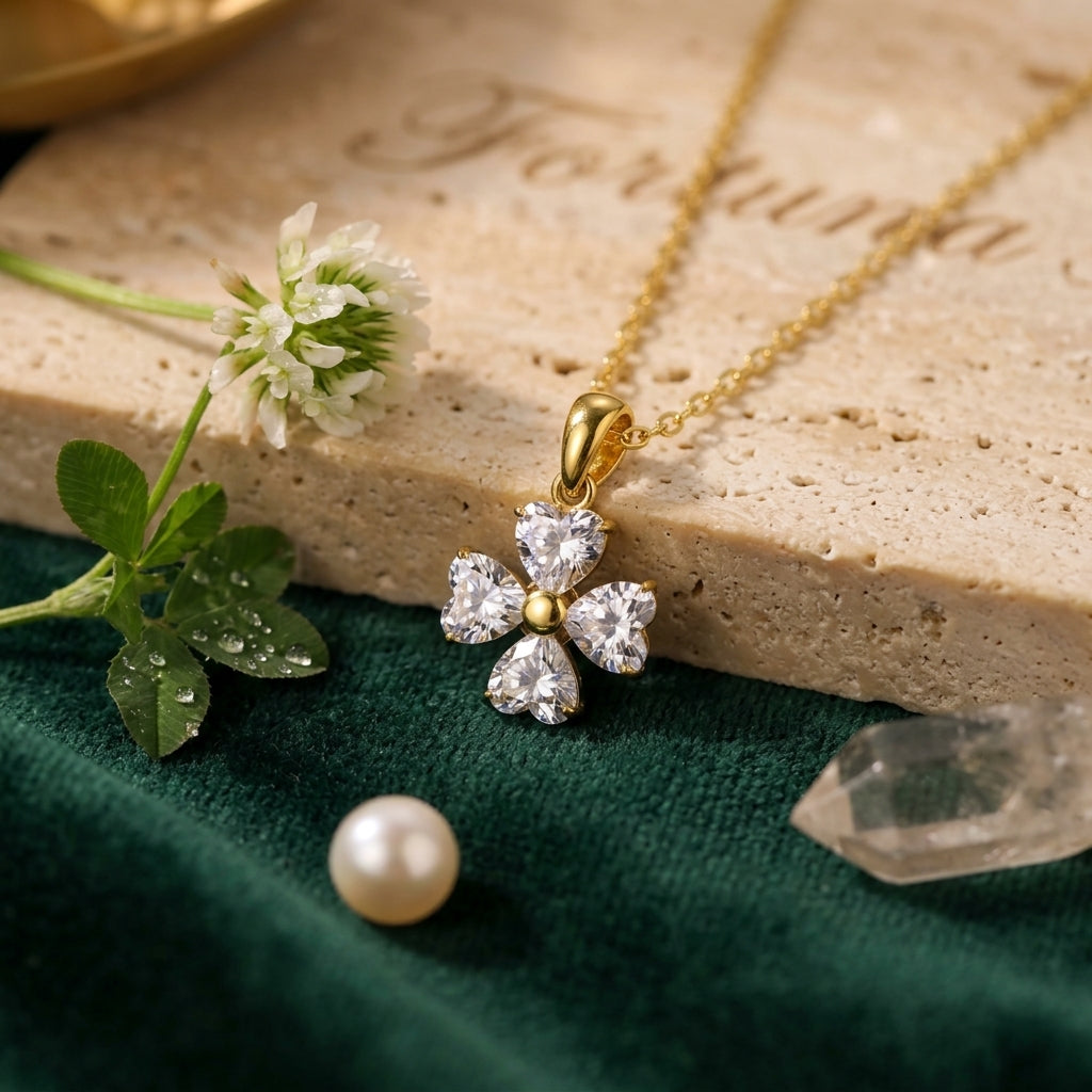 Petal Glow Drop Necklace