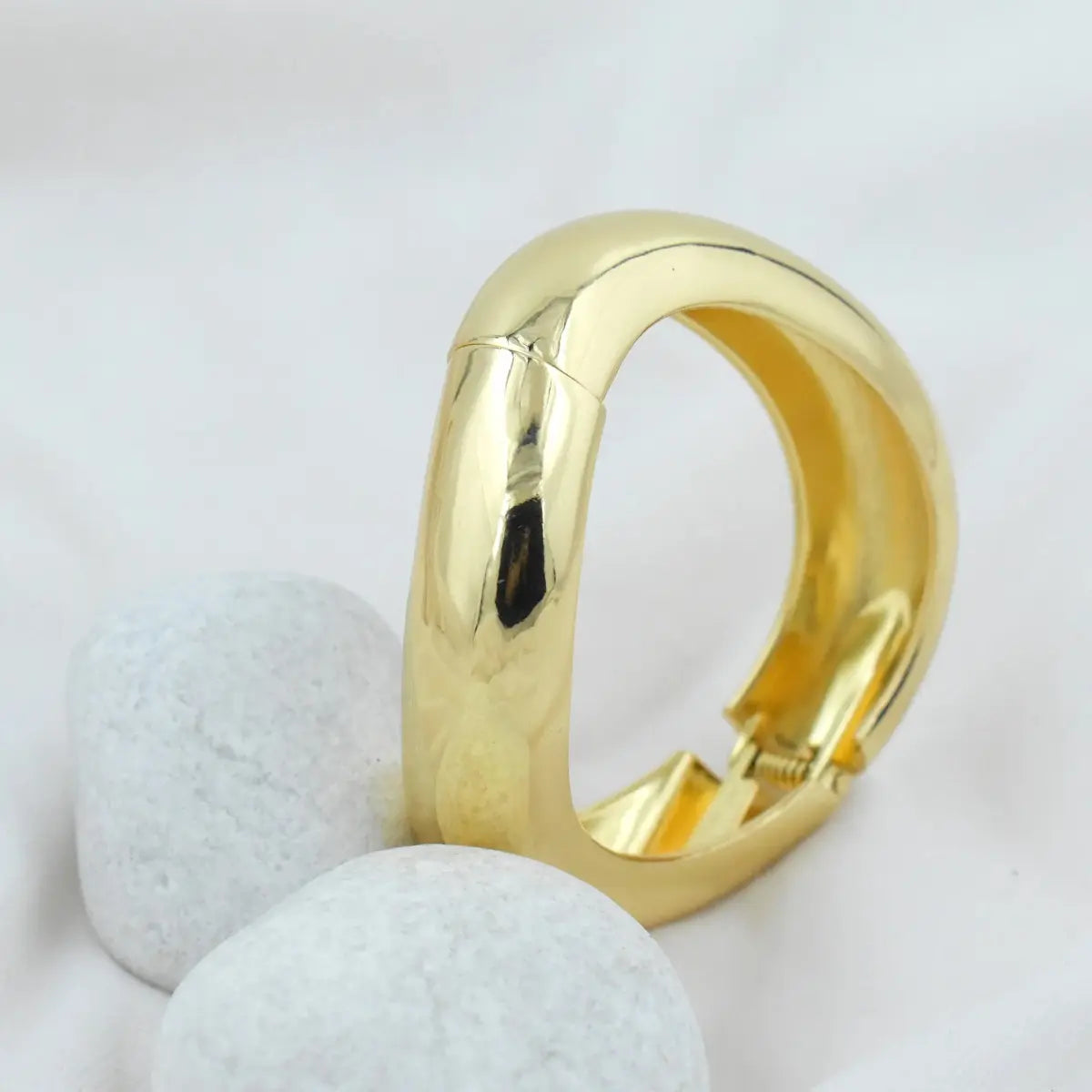 Gold Bold Dome Bangle