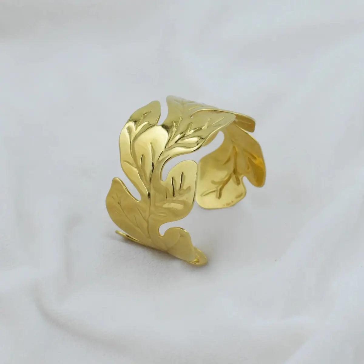Gold Foliage Statement Cuff